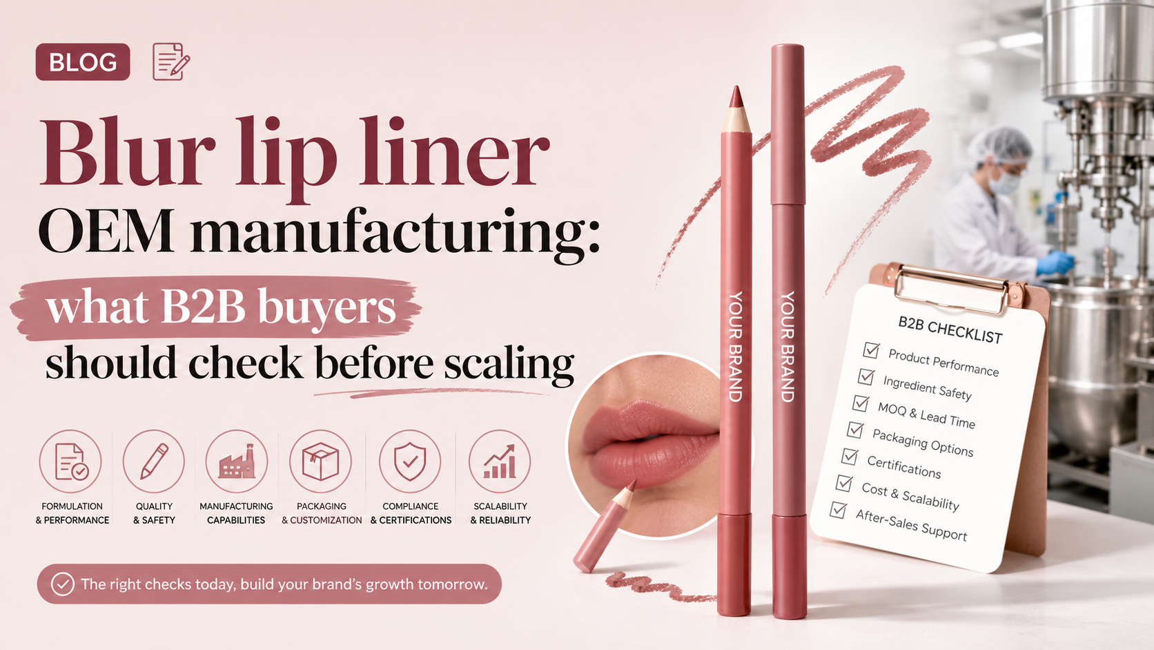 Blur lip liner OEM manufacturing: what B2B buyers should check before scaling