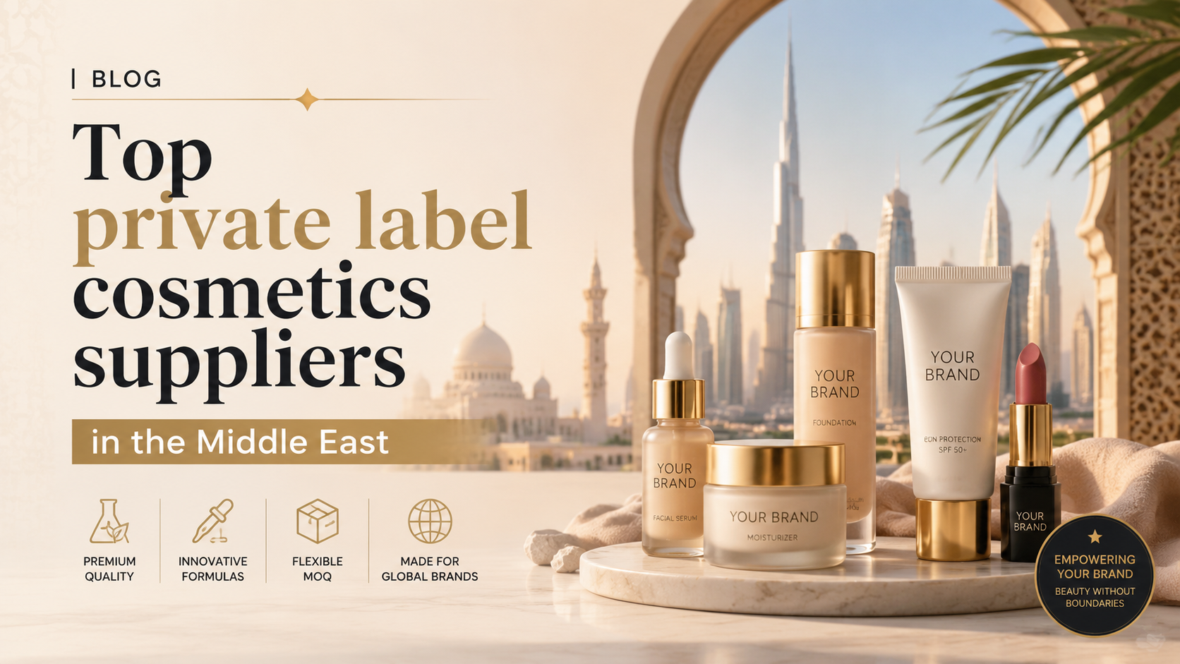 Top private label cosmetics suppliers in the Middle East