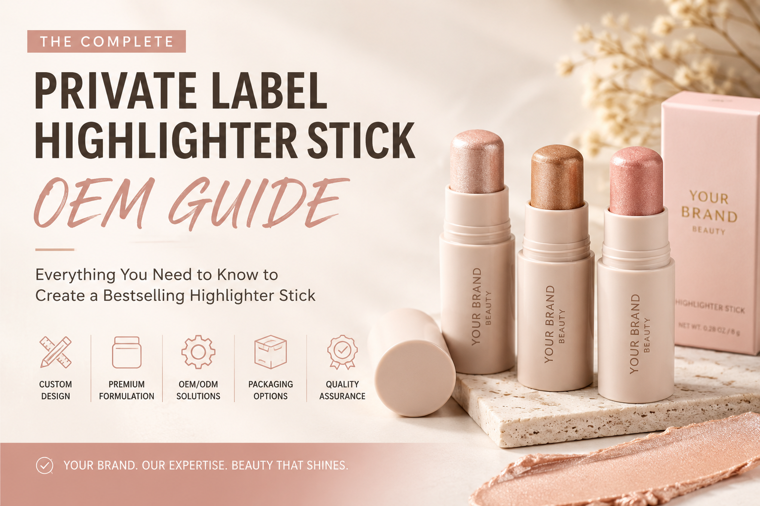 Private label highlighter stick OEM guide