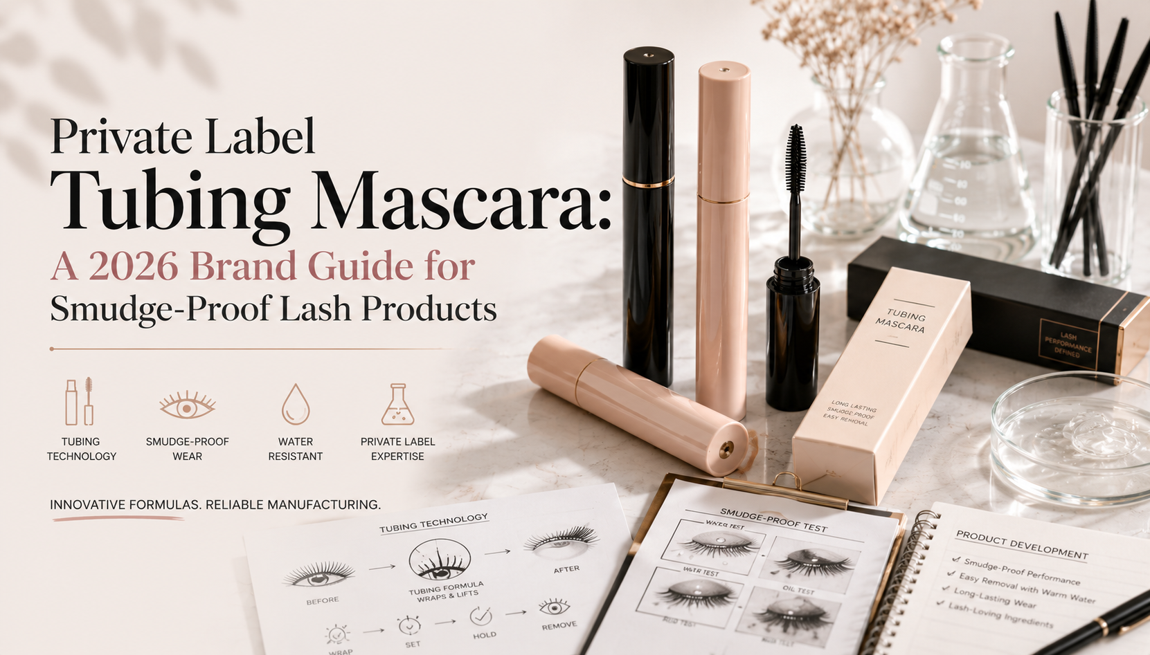Private Label Tubing Mascara: A 2026 Brand Guide for Smudge-Proof Lash Products