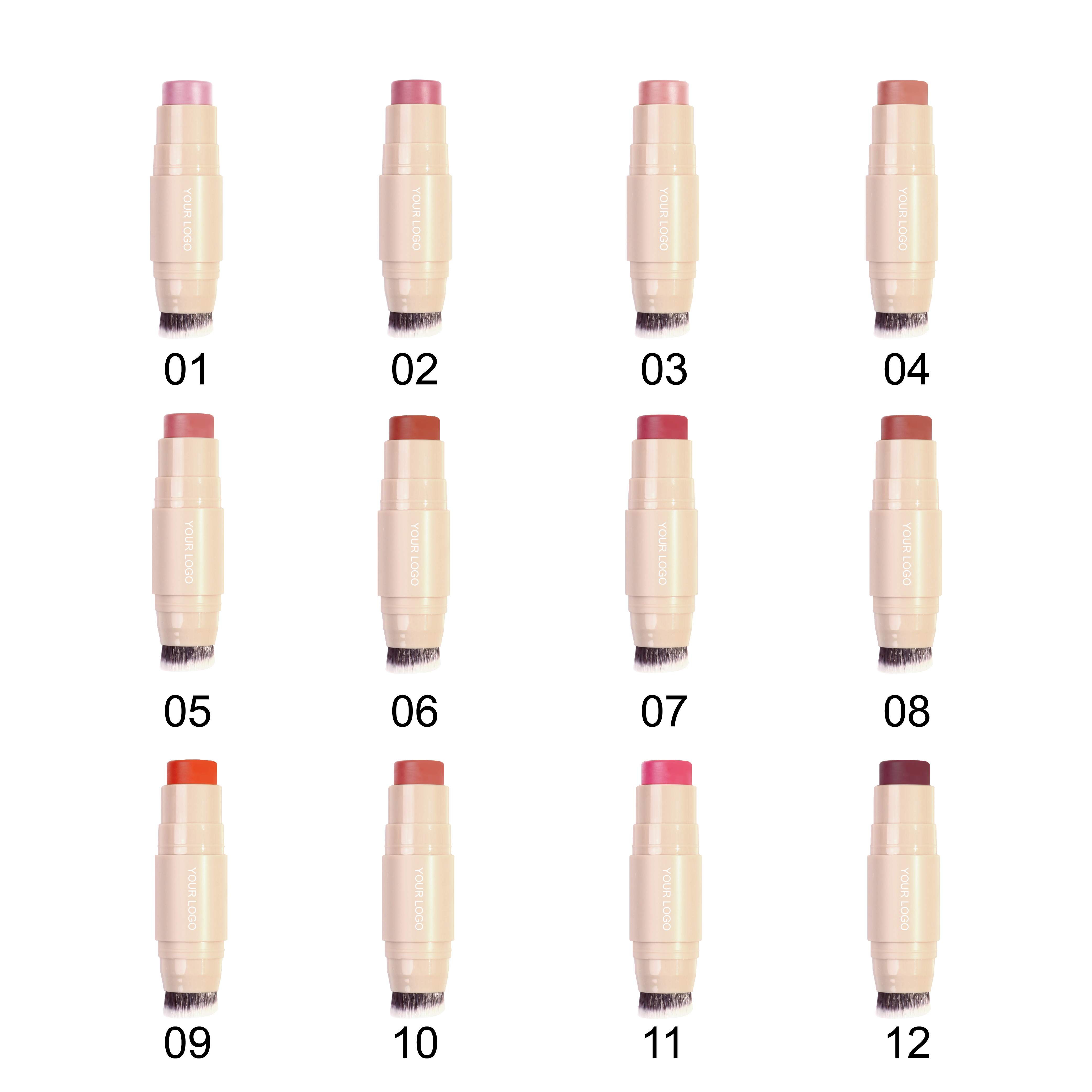 Dual-Ended Blush Stick