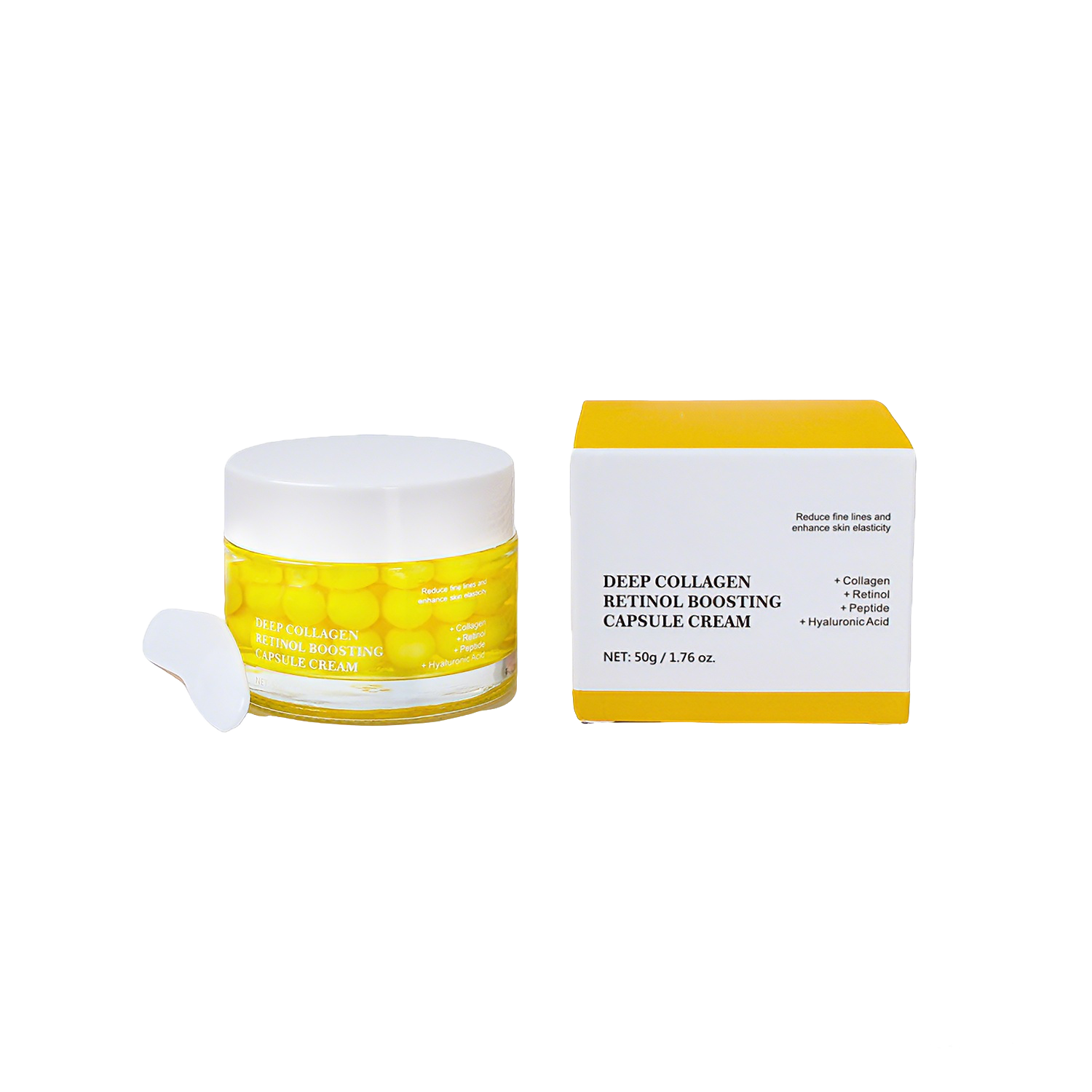 Private Label Skincare Serum - Deep Collagen Retinol Boosting Capsule Facial Serum Cream