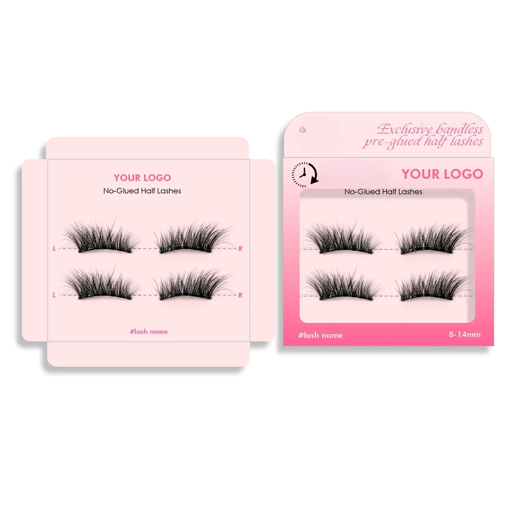 Private Label Adhesive Half Lash - ZM-YBB03