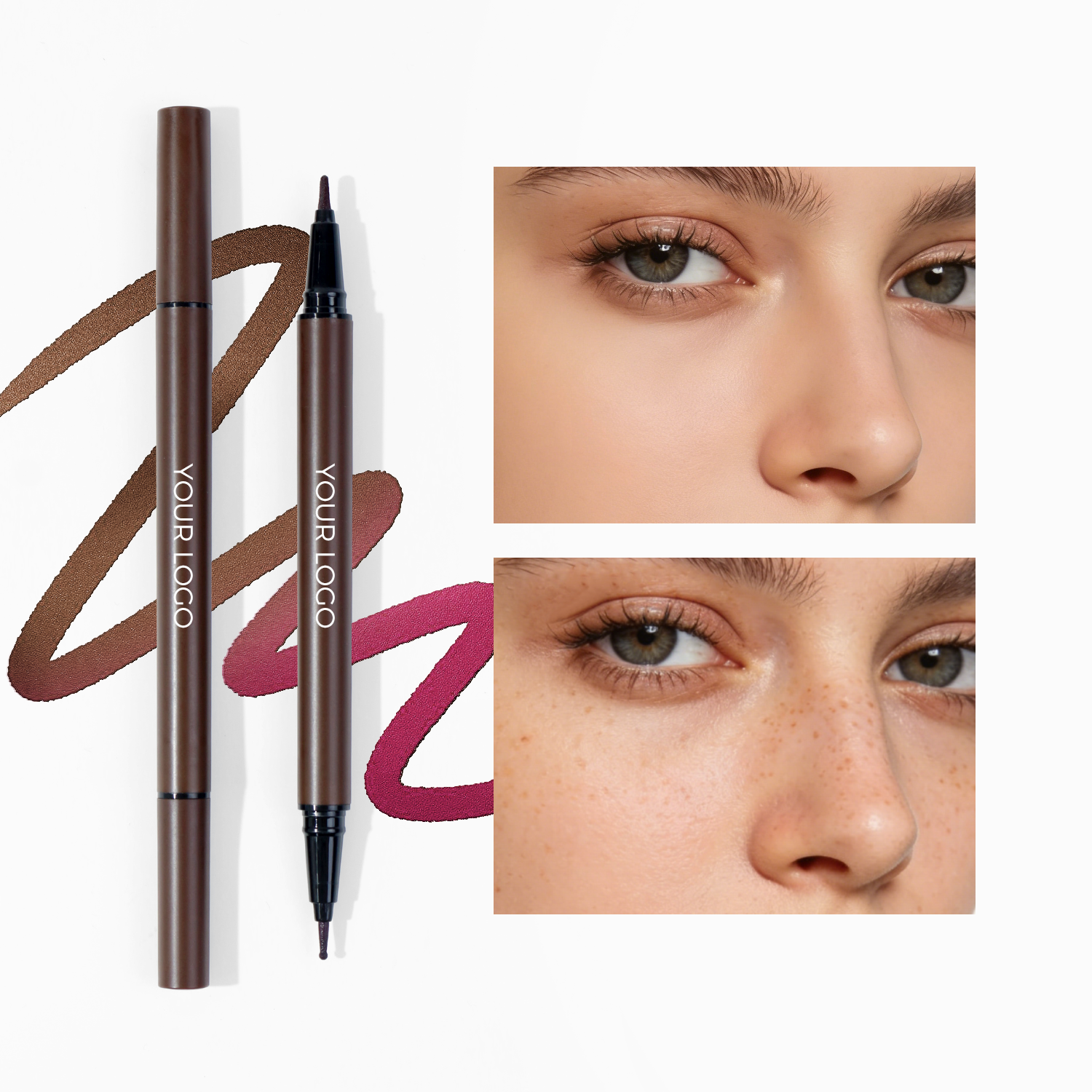 Private Label OEM ODM 2-in-1 Freckle & Lip Liner Pen