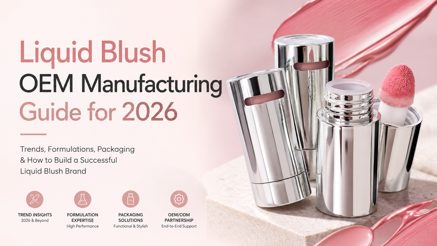 Liquid blush OEM manufacturing guide for 2026
