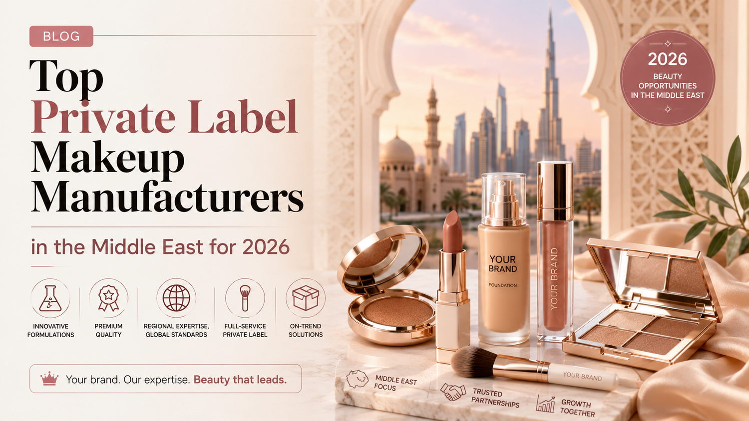 Top Private Label Makeup Manufacturers in the Middle East for 2026
