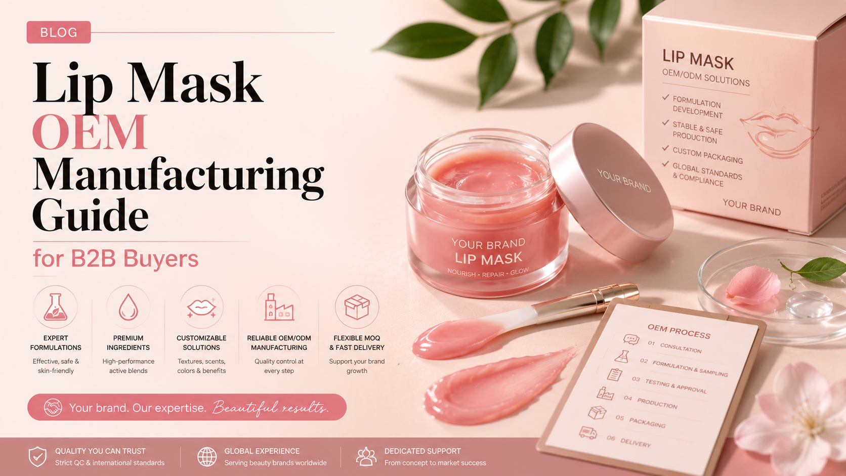 Lip mask OEM manufacturing guide for B2B buyers