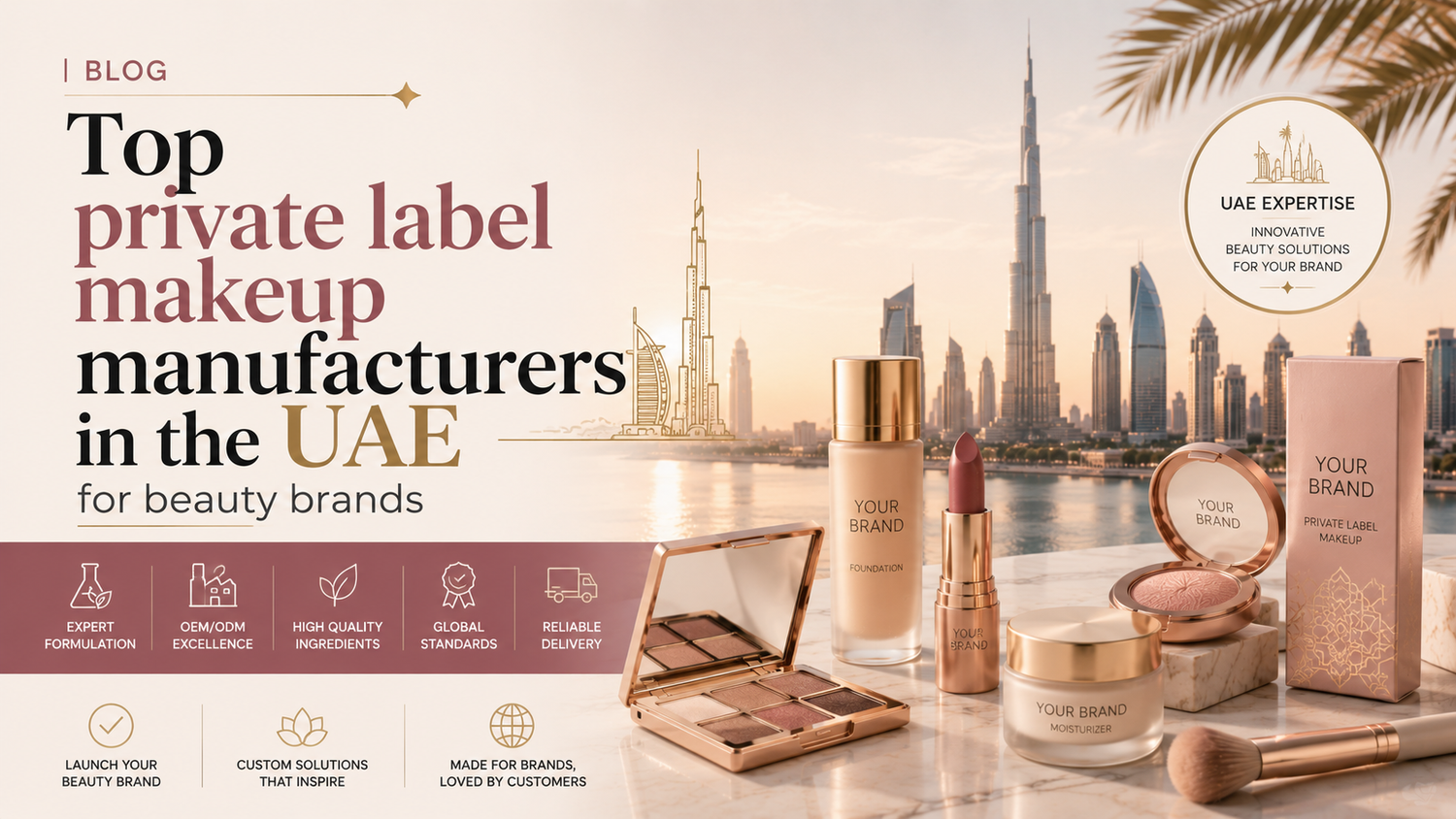 Top private label makeup manufacturers in the UAE for beauty brands