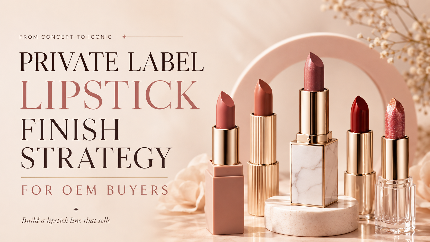 Private label lipstick finish strategy for OEM buyers