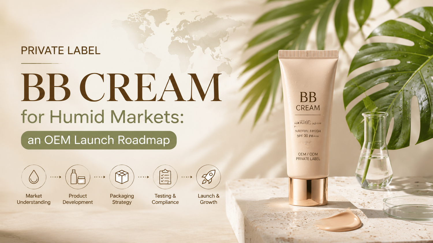 Private label BB cream for humid markets: an OEM launch roadmap
