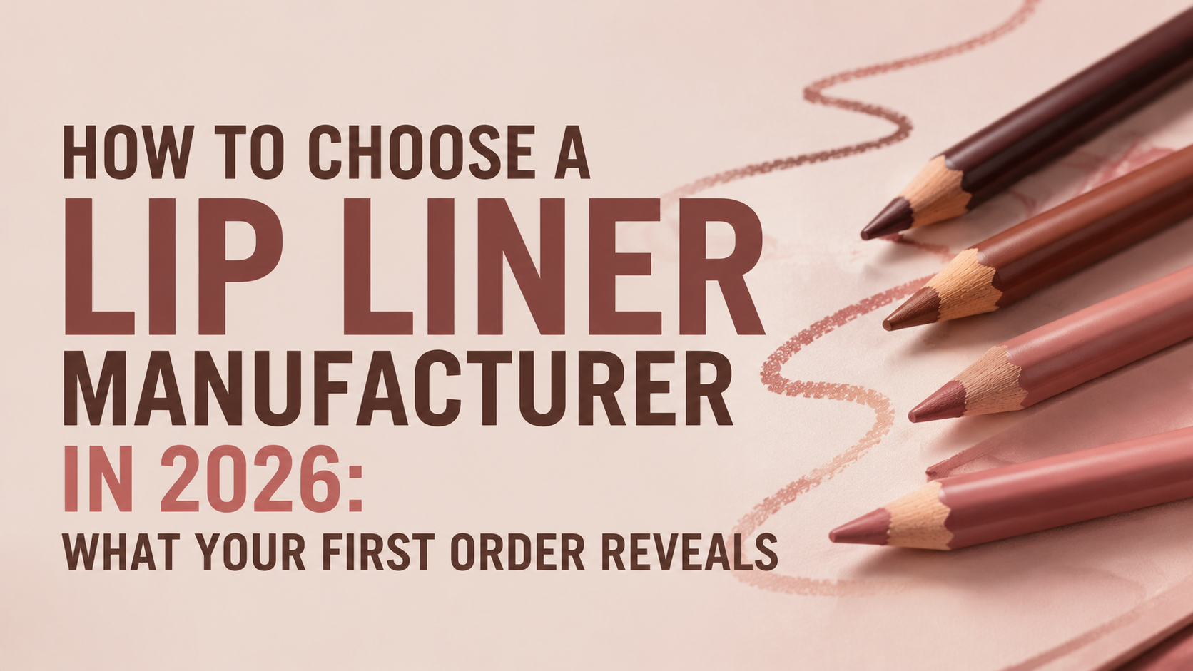 How to Choose a Lip Liner Manufacturer in 2026: What Your First Order Reveals