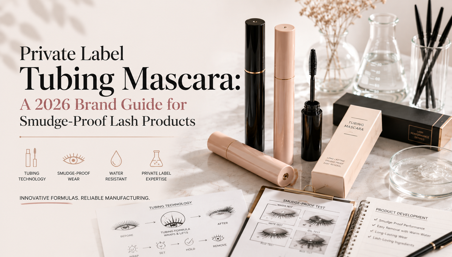 Private Label Tubing Mascara: A 2026 Brand Guide for Smudge-Proof Lash Products