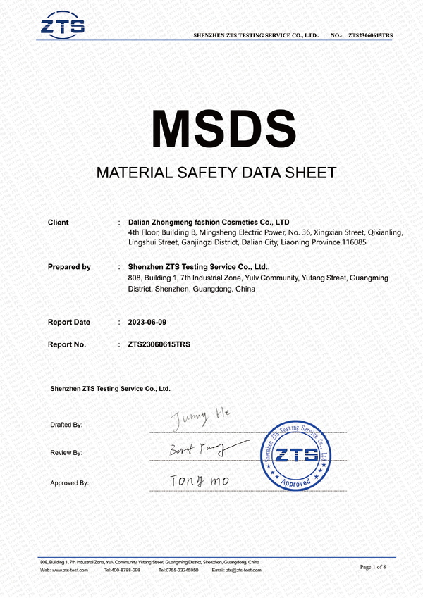 MSDS Available