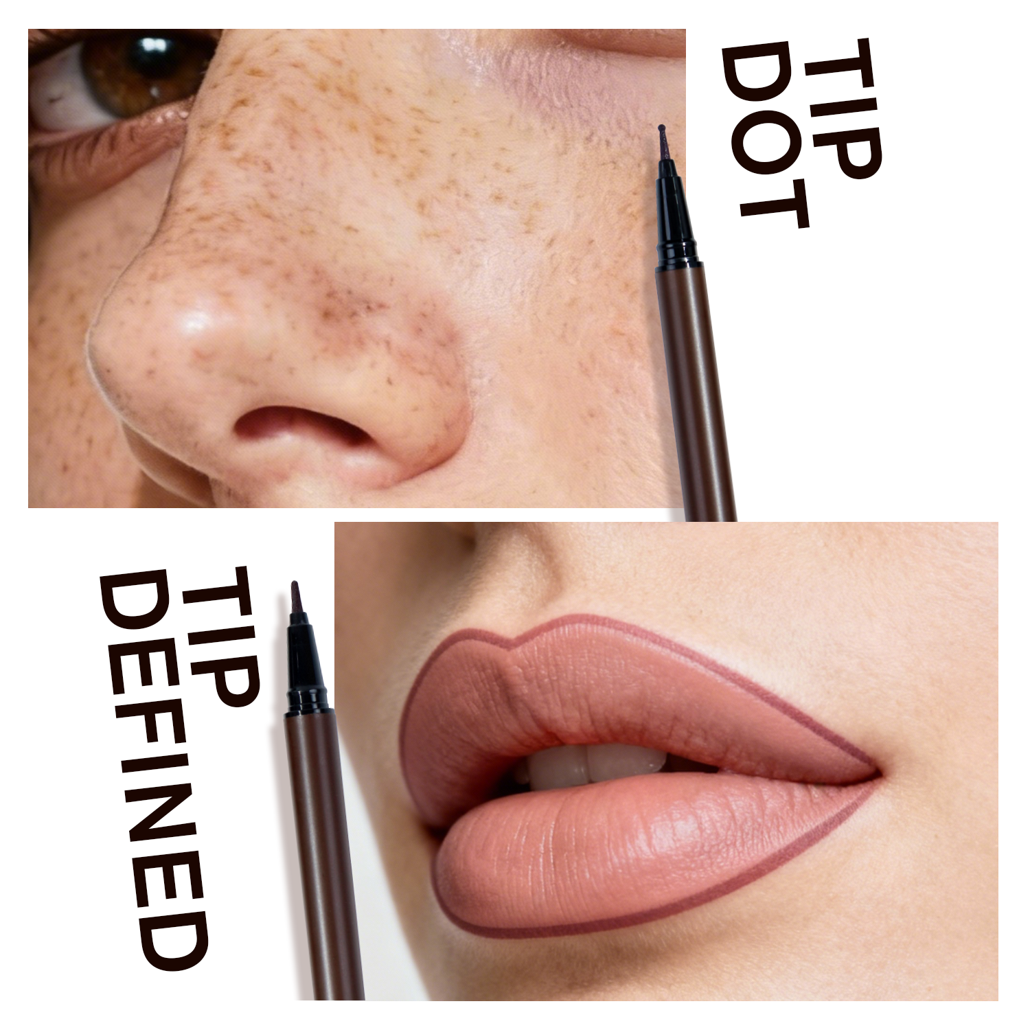 Private Label OEM ODM 2-in-1 Freckle & Lip Liner Pen